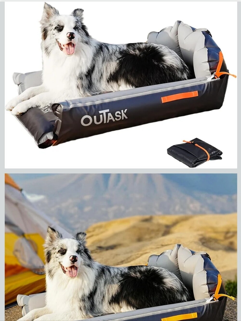 Inflatable Dog Bed - Outdoor Pet Lounger